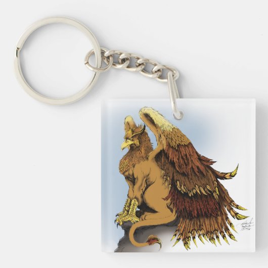 Brown Griffin Fantasy Sleutelhanger (voorkant)