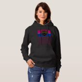 Brown Grizzly Bear Love Bisexual Pride Flag Wild F Hoodie (Voorkant volledig)