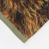 Brown Grizzly Beer op Fleece Blanket Deken (Hoek)