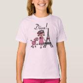 Brown Hair Diva T-shirt (Voorkant)