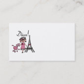 Brown Hair Diva Visitekaartje (Achterkant)