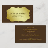 Brown Hair Stylist Visitekaartje (Voorkant / Achterkant)