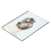 Brown Hair Top Knot Bun Notitieboek (Linkerzijde)