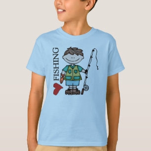 Brown Haire Boy I Love Vist T-shirt