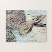 Brown Hare Puzzle Legpuzzel (Horizontaal)