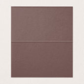 Brown Harlequin Checkered Folded Place Cards Kaart (Binnenkant ongevouwen)