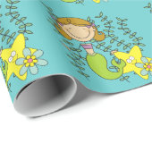 Brown Hazard Mermaid Cadeaupapier (Rol Hoek)