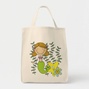 Brown Hazard Mermaid Tote Bag
