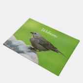 Brown Headed Cowbird Welcome Doormat Deurmat (Schuin)