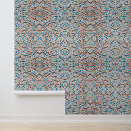 Brown heeft de Blues Abstract Peel & Stick Behang