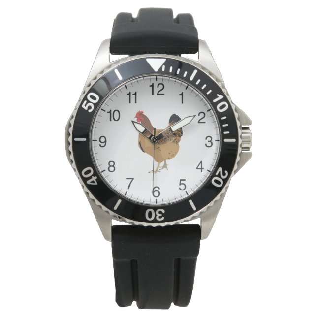 Brown Hen Horloge (Voorkant)