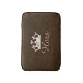 Brown Hers Crown Bath Mat (Voorkant Verticaal)
