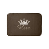 Brown Hers Crown Bath Mat (Voorkant)
