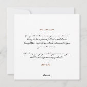 Brown Hier is een kleine toast op je nieuwe huis Feestdagenkaart (Achterkant)