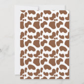 Brown Highland Koe Hoorde de Moos 1e Verjaardag Kaart (Achterkant)