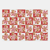 Brown Highland Miniature Cow Christmas Inpakpapier Vel (Voorkant 3)