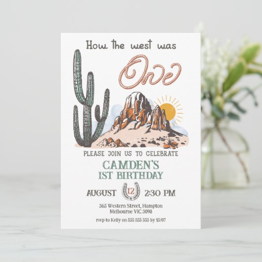  Brown: Hoe het Westen een 1e verjaardag was Kaart (Staand voorkant)