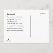 Brown Home Sweet Home / We verhuisden Briefkaart (Achterkant)