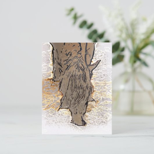 BROWN HORSE BRIEFKAART (Staand voorkant)