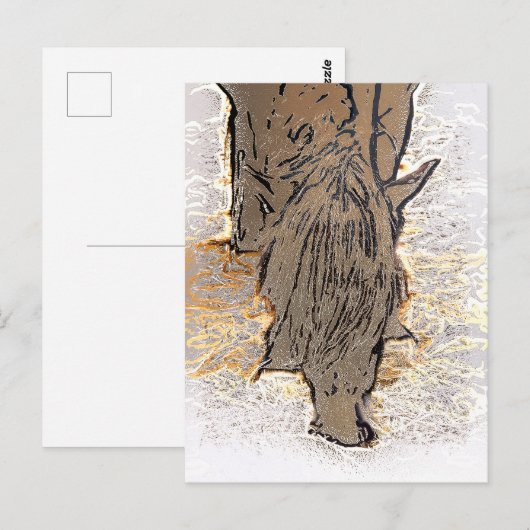 BROWN HORSE BRIEFKAART (Voorkant / Achterkant)