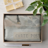 Brown Horse Carte Postale, Franse groene ontkoppel Tissuepapier (Geschenk)