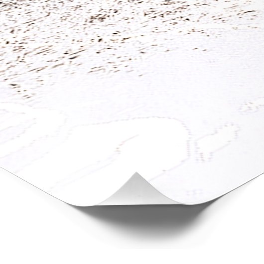 BROWN HORSE FOTO AFDRUK (Hoek)