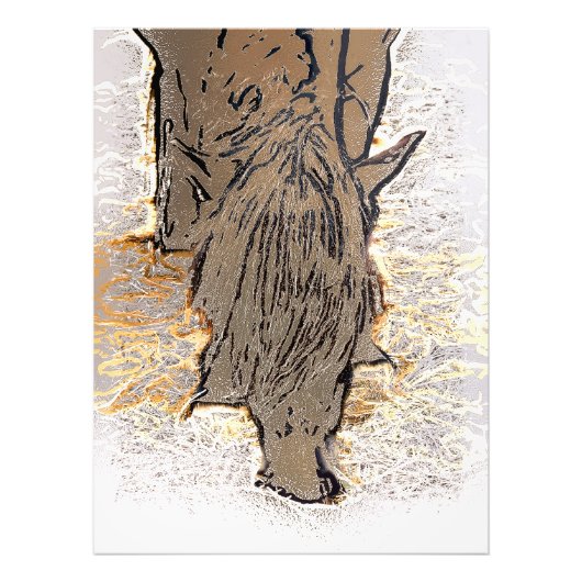 BROWN HORSE FOTO AFDRUK (Voorkant)