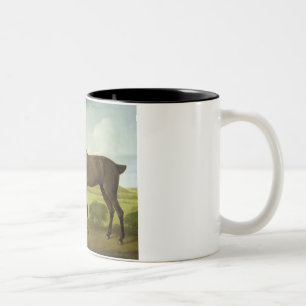 Brown Horse in a Hilly Landscape, c.1780-1800 (oli Tweekleurige Koffiemok