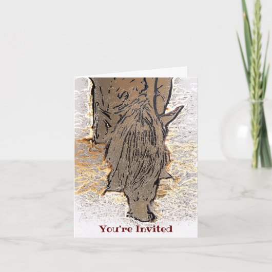 BROWN HORSE INVITATIE (Voorkant)