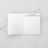 BROWN HORSE INVITATIE (Binnen)