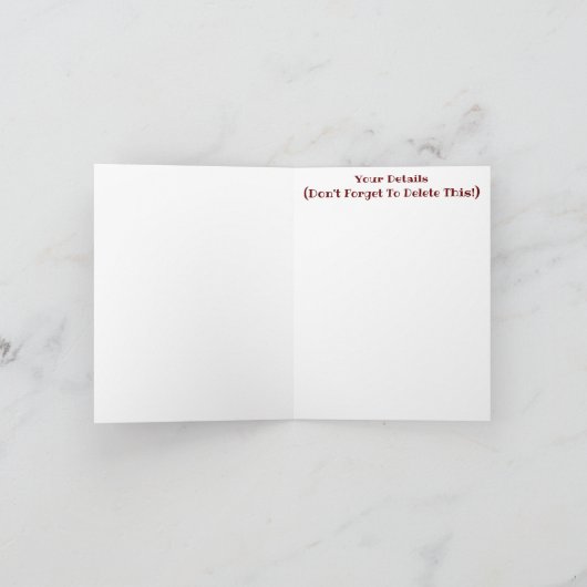 BROWN HORSE INVITATIE (Binnen)