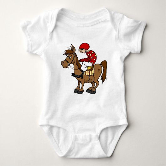Brown Horse Jockey Romper (Voorkant)