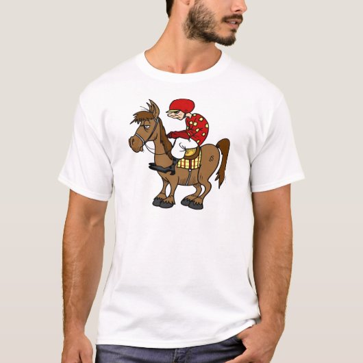 Brown Horse Jockey T-shirt (Voorkant)