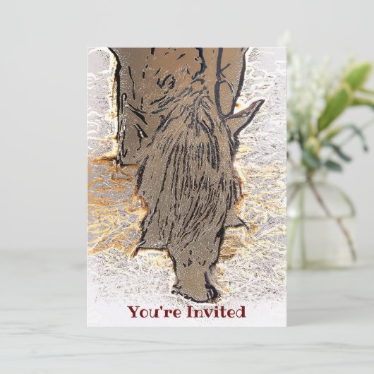 BROWN HORSE KAART (Staand voorkant)