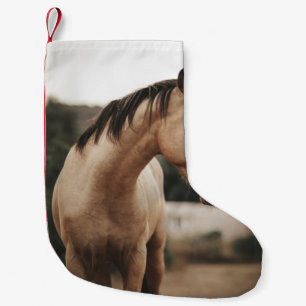 BROWN HORSE KLEINE KERSTSOK