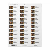 Brown Horse Nose Photo Cute and Rustic Etiket (Full Sheet)