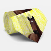 Brown Horse Shadows Stropdas (Opgerold)