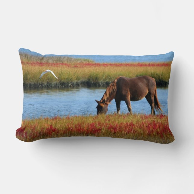 Brown Horse Wildlife Pillow Kussen (Voorkant)