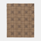 Brown Houndstooth Scottish Check Pset Pattern Fleece Deken (Voorkant)