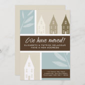 Brown Houses Silhouette Bewegende Aankondiging (Voorkant / Achterkant)