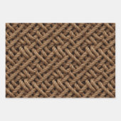 Brown Howdy Cowboy Western Rope Inpakpapier Vel (Voorkant 2)