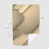 Brown Hues Modern Art Golfhanddoek (Insitu)