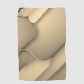 Brown Hues Modern Art Golfhanddoek (Voorkant)