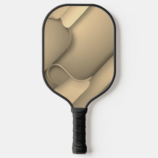 Brown Hues Modern Art Pickleball Paddle (Voorkant)