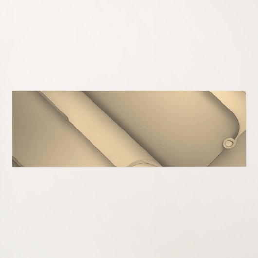 Brown Hues Modern Art Yogamat (Achterkant (horizontaal))