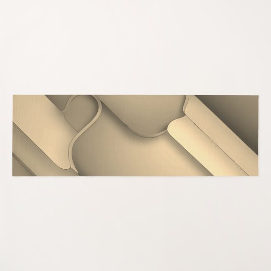 Brown Hues Modern Art Yogamat (Voorkant (horizontaal))