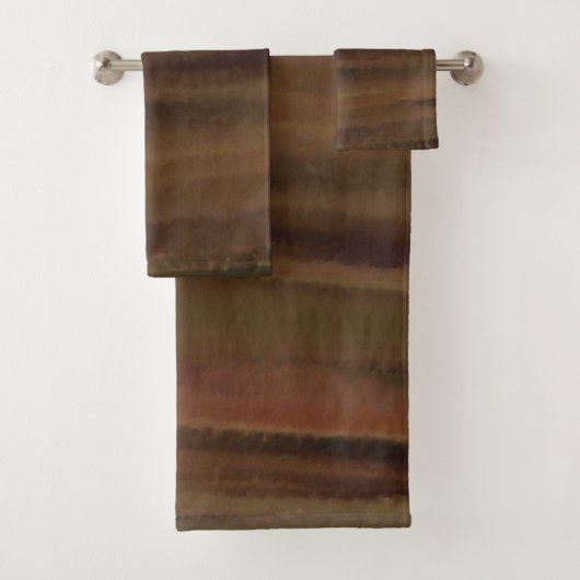 Brown is mijn favoriete kleurenhanddoekset bad handdoek (Insitu)