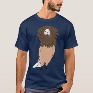 Brown Jacobin Pigeon T-shirt