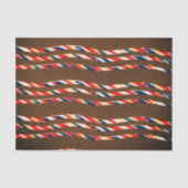 BROWN JAPANESE WOODBLOCK PATTERN WEEFSELPAPIER TISSUEPAPIER (Voorkant)