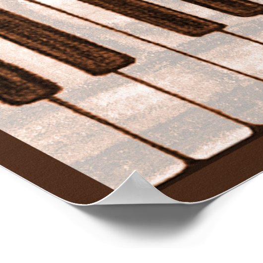 Brown Jazz Music Poster (Hoek)